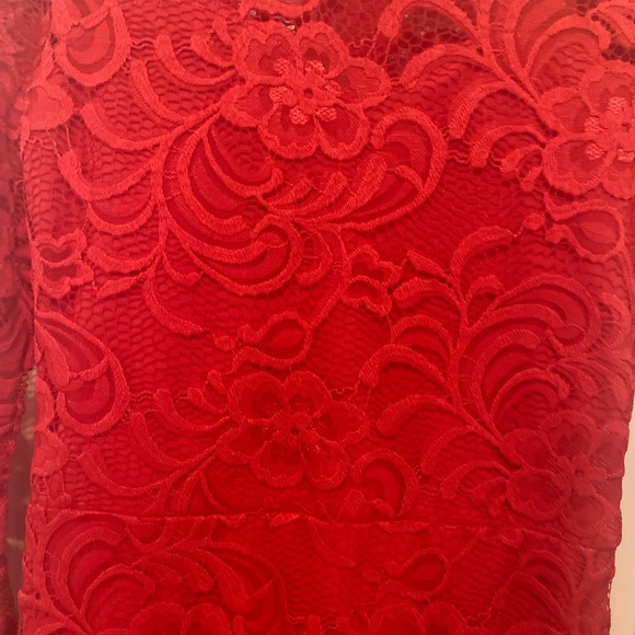 H&M Embroidered Red Dress - Picture 8 of 9